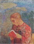 Odilon Redon Elsass oder Lesender Monch oil painting reproduction
